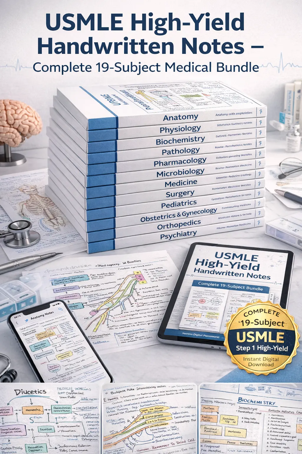 USMLE High Yield 19-Subject Bundle